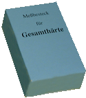 Faltschachtel Messbesteck Gesamthärte